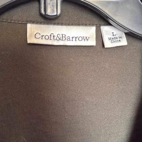 Olive utility jacket in size L Croft and Barrow - Picture 2 of 3